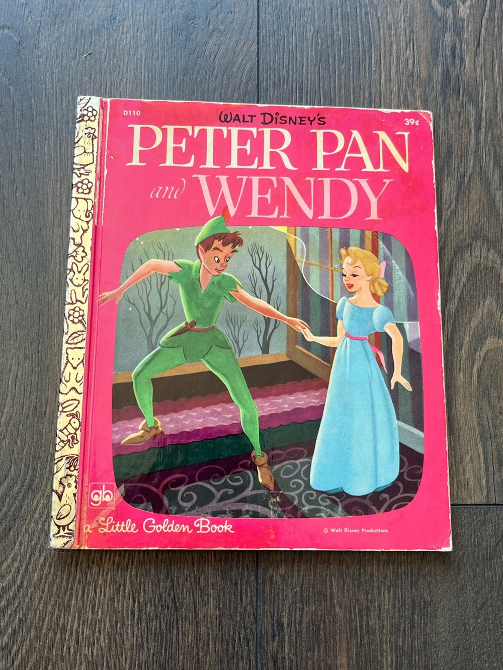 Vintage 1971 Copy of Little Golden Books “Peter Pan and Wendy” Children’s Book